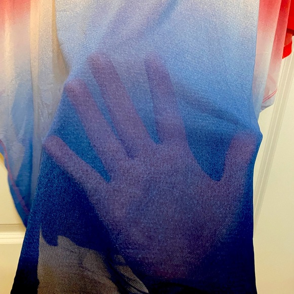 Lane Bryant Plus Size Summer Ombré Top - Picture 4 of 4